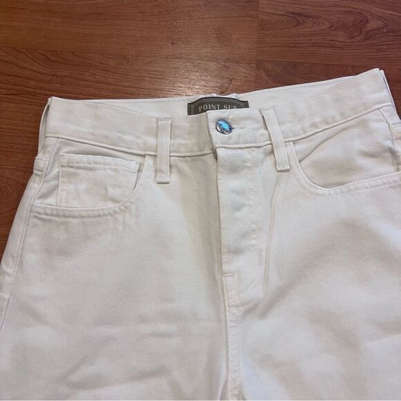 J crew Point Sur loose straight jean in white‎ womens size 25 high rise - Picture 5 of 13